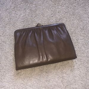 Mardane USA Vintage Style Taupe Clutch Purse - Shoulder Purse